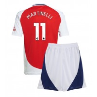 Arsenal Gabriel Martinelli #11 Domáci Detský futbalový dres 2024-25 Krátky Rukáv (+ trenírky)